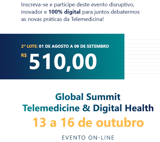 Associados Anahp têm desconto no Global Summit Telemedicine & Digital Health