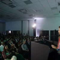 11 - Ana Estela Haddad, secretária de Informação e Saúde Digital do Ministério da Saúde, durante sua apresentação no evento